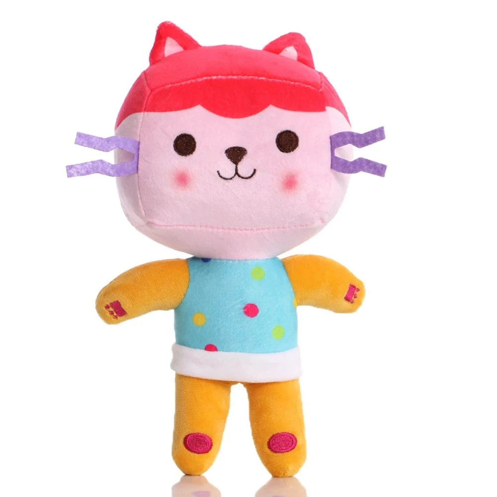 Hot Gabby Dollhouse Plush Toy Mercat Cartoon Stuffed Animals Smiling Cat Car Cat Hug Gaby Girl Dolls Kids Birthday Gifts