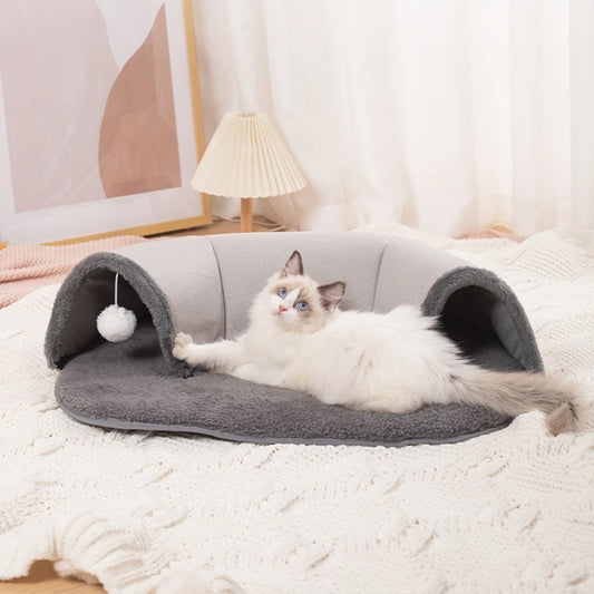 Ellipses Pet Cat Tunnel Interactive Play Toy Cat Bed Dual Use Ferrets Rabbit Bed Tunnels Indoor Toys House Kitten Training Toy