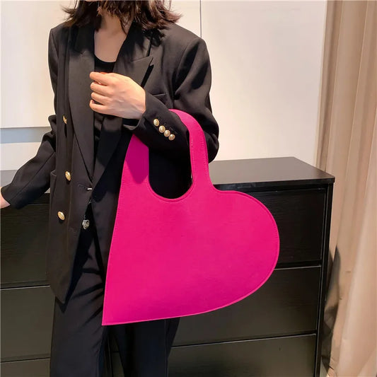 Love Designer Handbags Luxury Designer Felt Tote Bag for Women Ladies Shoulder Bags Fashion Trending Large Hand Bag Purses 2024